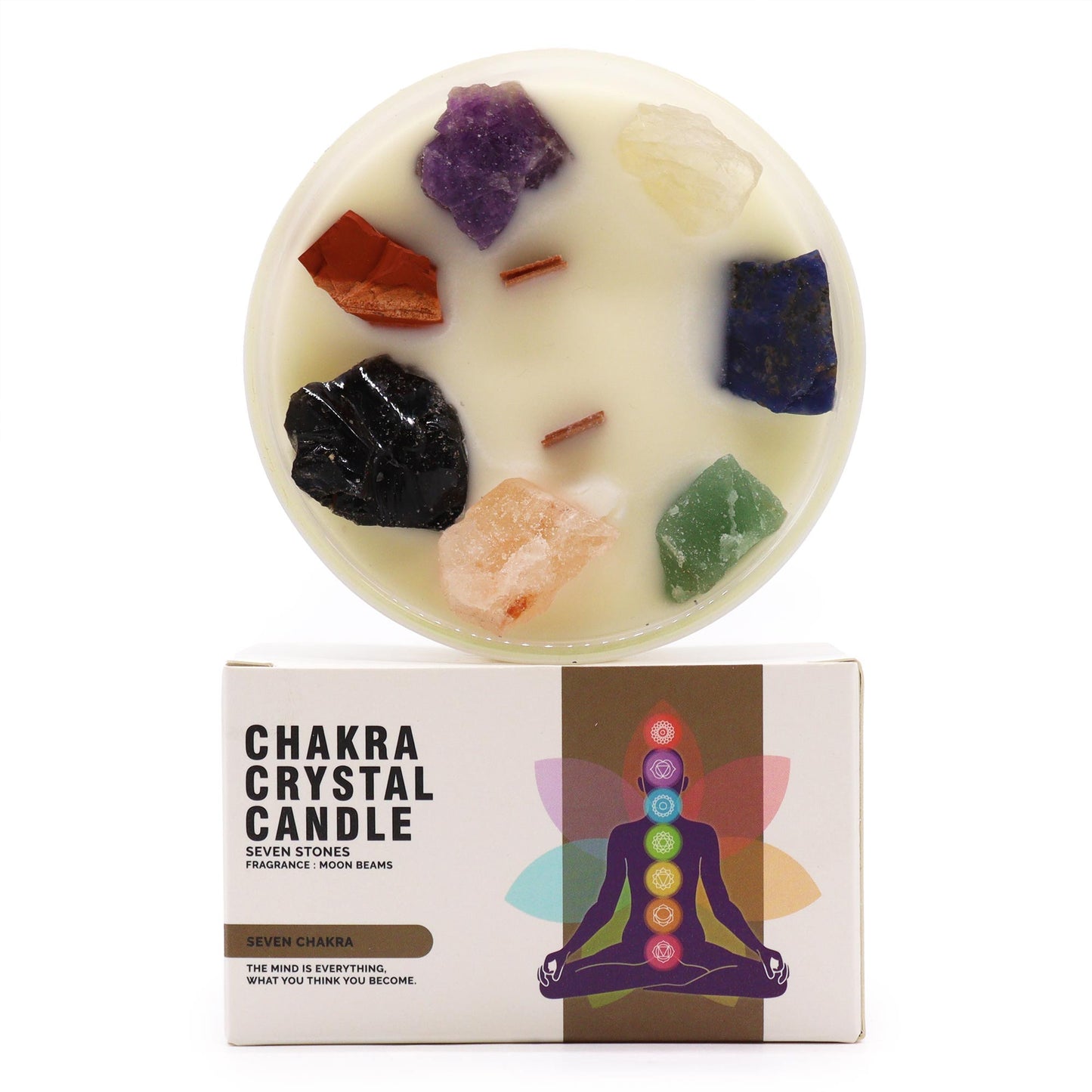 7 chakra kaars met echte edelstenen en cadeauverpakking